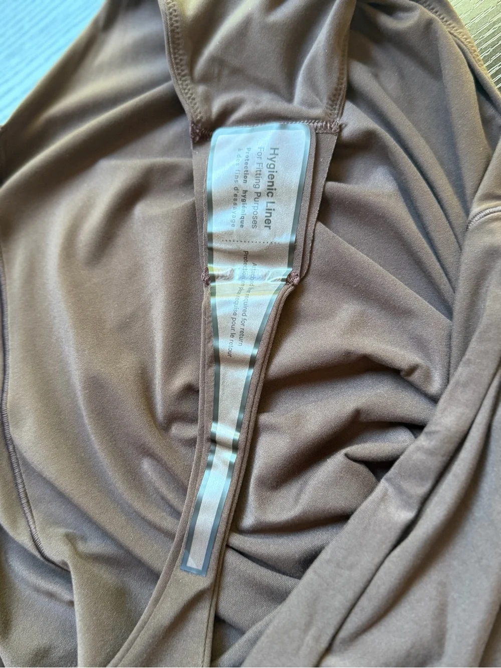 NWT Lululemon Wundermost Square-Neck Bodysuit - Espresso Brown Nulu Sz L